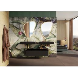 Elita Dimple umywalka 80,6x46 cm prostokątna ścienna black matt RE040800027160