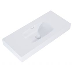 Elita Dimple umywalka 100,8x46 cm prostokątna ścienna white matt RE041000025290