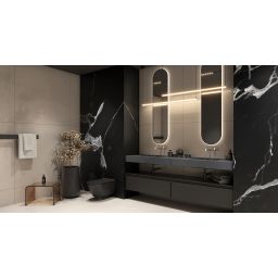 Elita Dimple umywalka 100,8x46 cm prostokątna ścienna anthracite matt RE041000026010