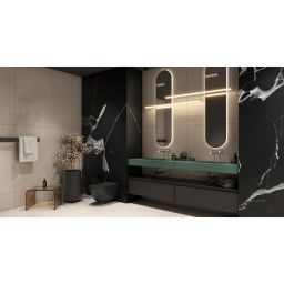 Elita Dimple umywalka 100,8x46 cm prostokątna ścienna forest green matt RE041000027010