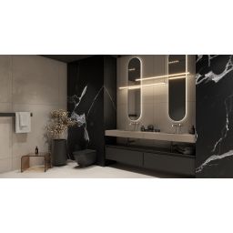 Elita Dimple umywalka 100,8x46 cm prostokątna ścienna fume matt RE041000027020