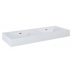 Elita Dimple umywalka 121x46 cm prostokątna ścienna-podwójna white matt RE041200025290
