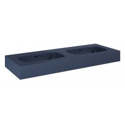 Elita Dimple umywalka 121x46 cm prostokątna ścienna-podwójna navy blue matt RE041200027030