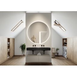 Elita Dimple umywalka 121x46 cm prostokątna ścienna-podwójna black matt RE041200027160