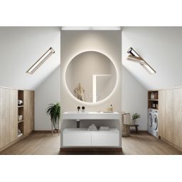 Elita Dimple umywalka 121x46 cm prostokątna ścienna white matt RE041201025290