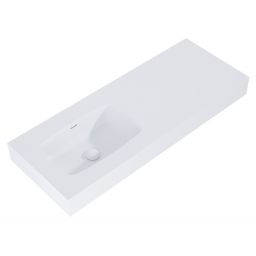 Elita Dimple umywalka 121x46 cm prostokątna ścienna white matt RE041201025290