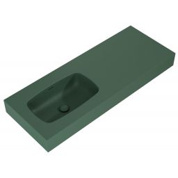 Elita Dimple umywalka 121x46 cm prostokątna ścienna forest green matt RE041201027010