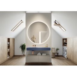 Elita Dimple umywalka 121x46 cm prostokątna ścienna navy blue matt RE041201027030