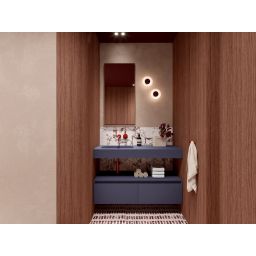 Elita Dimple umywalka 121x46 cm prostokątna ścienna navy blue matt RE041201027030