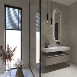 Elita Dimple umywalka 121x46 cm prostokątna ścienna white matt RE041202025290