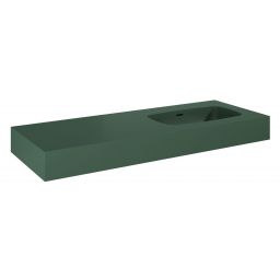 Elita Dimple umywalka 121x46 cm prostokątna ścienna forest green matt RE041202027010