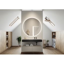 Elita Dimple umywalka 121x46 cm prostokątna ścienna black matt RE041202027160