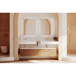 Elita Level umywalka 80,5x45,5 cm prostokątna ścienna lewa white matt RE041461175290