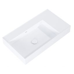 Elita Level umywalka 80,5x45,5 cm prostokątna ścienna lewa white matt RE041461175290