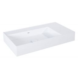 Elita Level umywalka 80,5x45,5 cm prostokątna ścienna lewa white matt RE041461175290