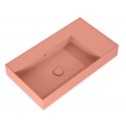 Elita Level umywalka 80,5x45,5 cm prostokątna ścienna lewa terra pink matt RE041461176600