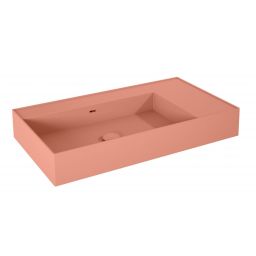 Elita Level umywalka 80,5x45,5 cm prostokątna ścienna lewa terra pink matt RE041461176600