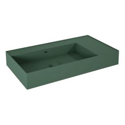 Elita Level umywalka 80,5x45,5 cm prostokątna ścienna lewa forest green matt RE041461177010