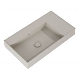 Elita Level umywalka 80,5x45,5 cm prostokątna ścienna lewa fume matt RE041461177020