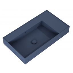 Elita Level umywalka 80,5x45,5 cm prostokątna ścienna lewa navy blue matt RE041461177030