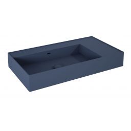 Elita Level umywalka 80,5x45,5 cm prostokątna ścienna lewa navy blue matt RE041461177030