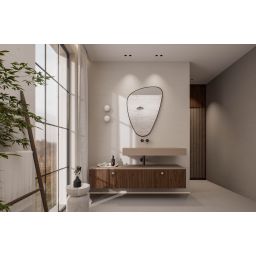 Elita Level umywalka 100,5x45,5 cm prostokątna ścienna lewa fume matt RE041461187020