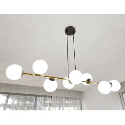 Emibig Gravity lampa wisząca x10 W czarna-złota 1241/8