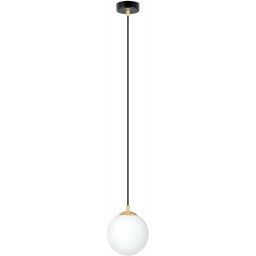 Emibig Royal lampa wisząca 1x10W czarny/złoty/opal 1243/1