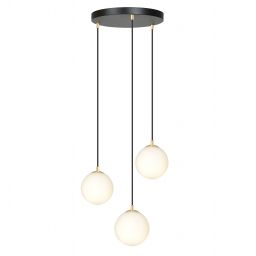 Emibig Royal lampa wisząca 3x W czarna-złota 1243/3