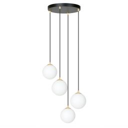 Emibig Royal lampa wisząca 4x W czarna-złota 1243/4