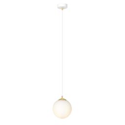 Emibig Royal lampa wisząca 1x10 W biała/złota 1244/1