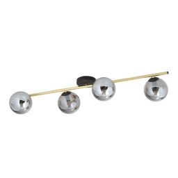 Emibig Splendi lampa podsufitowa 4x10W czarny/złoty/grafit 1246/4