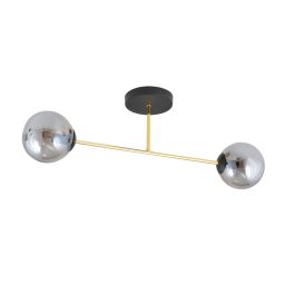 Emibig Magnum lampa podsufitowa 2x10W czarny/złoty/grafit 1269/2