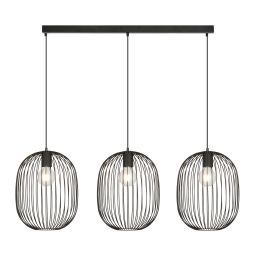 Emibig Onyx lampa wisząca 3x15 W czarny 1304/3