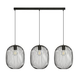 Emibig Onyx lampa wisząca 3x15 W czarny 1304/3