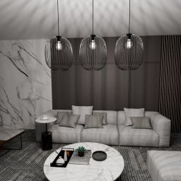 Emibig Onyx lampa wisząca 3x15 W czarny 1304/3