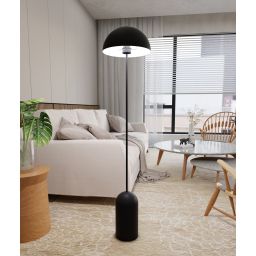 Emibig Kava lampa stojąca 1x15 W czarny 1307/LP1