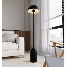 Emibig Kava lampa stojąca 1x15 W czarny 1307/LP1