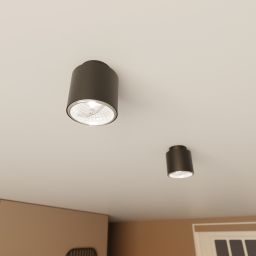 Emibig Nano lampa podsufitowa 1x10 W czarna 1310/1