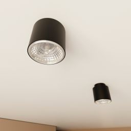Emibig Nano lampa podsufitowa 1x10 W czarna 1310/1
