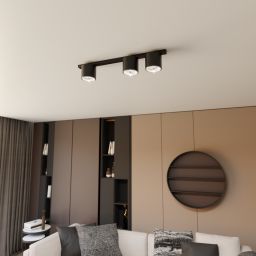 Emibig Nano lampa podsufitowa 3x10 W czarna 1310/3