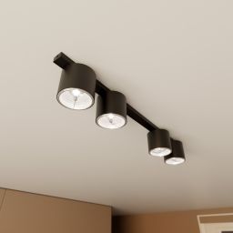 Emibig Nano lampa podsufitowa 4x10 W czarna 1310/4