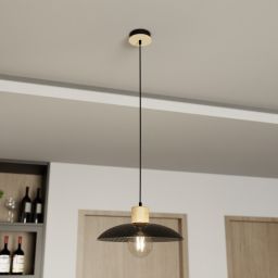 Emibig Kobe lampa wisząca 1x15W czarny 1318/1