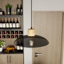 Emibig Kobe lampa wisząca 1x15W czarny 1318/1