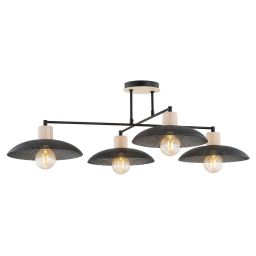 Emibig Kobe lampa podsufitowa 4x15W czarny 1318/4