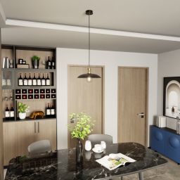 Emibig Spirit lampa wisząca 1x15 W czarny/złoty 1320/1