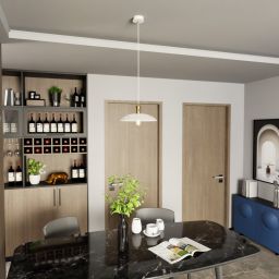 Emibig Spirit lampa wisząca 1x15 W biała-złota 1321/1