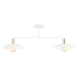 Emibig Spirit lampa podsufitowa 2x15W biały/złoty 1321/2
