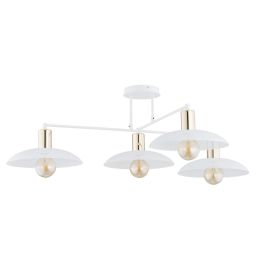 Emibig Spirit lampa podsufitowa 4x15 W biały/złoty 1321/4