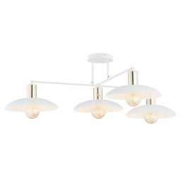 Emibig Spirit lampa podsufitowa 4x15 W biały/złoty 1321/4